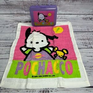 Vintage Sanrio Pochacco Travel Case With Towel 1990s